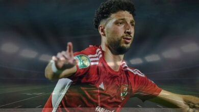 بالصور.. وسام أبو علي يظهر فى مران الأهلي ويواصل برنامجه التأهيلي